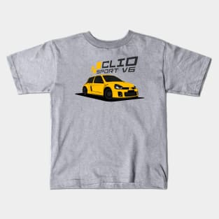 Renault Clio V6 (Yellow) Kids T-Shirt